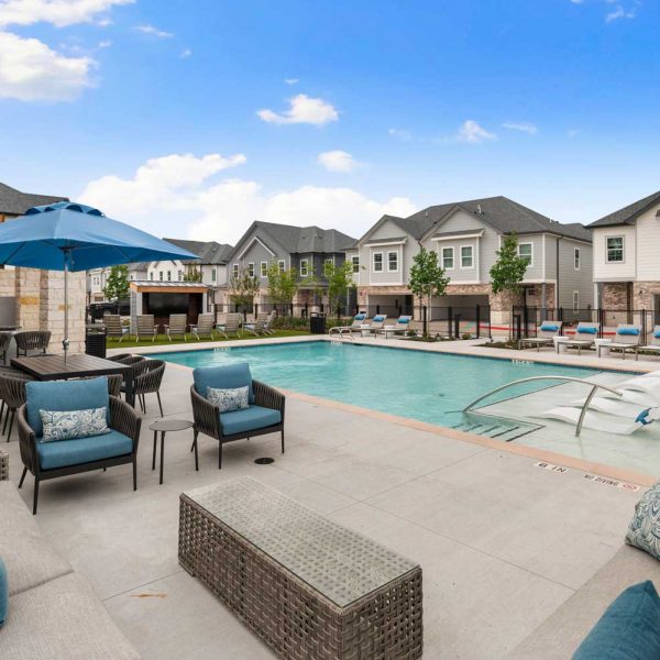 Villas at Birnham Woods; Two, Three and Four Bedroom Townhomes in Spring, TX near Houston, Tomball, Conroe, and The Woodlands; Pet-friendly luxury apartment community.